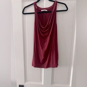 Michael Stars deep red cowl neck tank. Size S